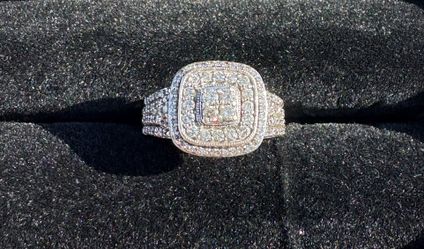 Sterling Silver Diamond Ring, 0.5tcw, Size 6