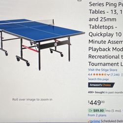 Brand new, In Box Stiga Ping Pong Table!