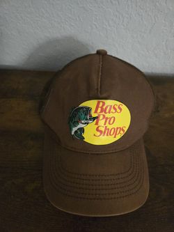 Bass Pro Shops Brown Trucker Hat Fishing Gone Fishing Cap