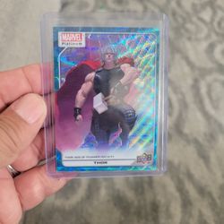 Thor Marvel Platinum Upperdeck Blue Surge Card