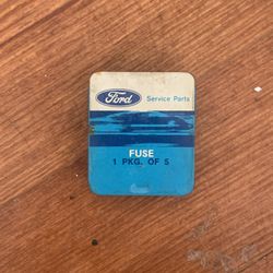 Vintage Ford service parts, glass tube fuses