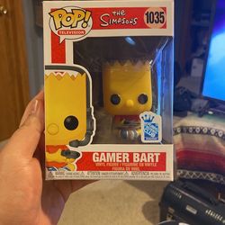 Funko Pop The Simpsons Gamer Bart Funko Insider Club #1035