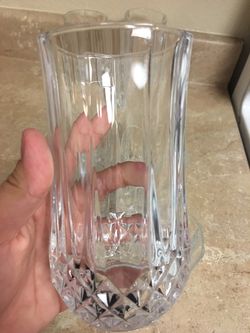 Set of 4 large crystal glasses