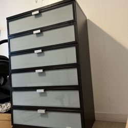 IKEA Black Hopen Dresser 6 Big Drawers Cajonera 