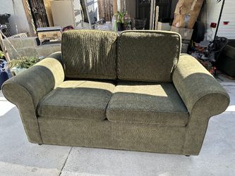 Green Fabric Sofa Set! A 2- Seater & 3-Seater