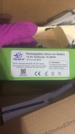 NEW Melasta 14.8V 5200mAh Roomba Li-ion Replacement Battery