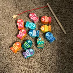 Magnetic Wooden Fishing Game 