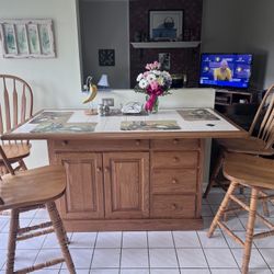 Bar Height Kitchen Table With Storage