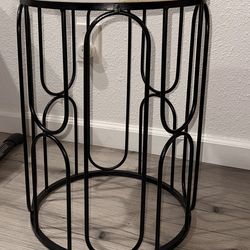 Black/Marble Side Table