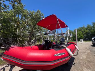 Boat project 13’ zodiac Futura MK3 with trailer and steering system.