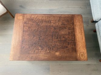 Rustic wood coffee table