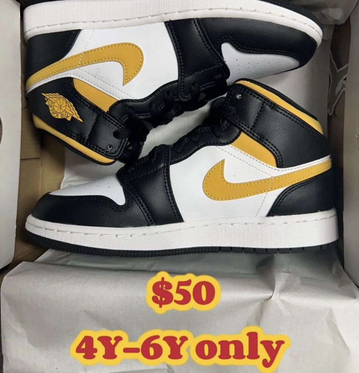 Air Jordan 1 Mid Pollen GS 