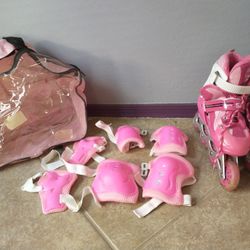 Star Sports Girls Inline Skates Set Size medium 35-38