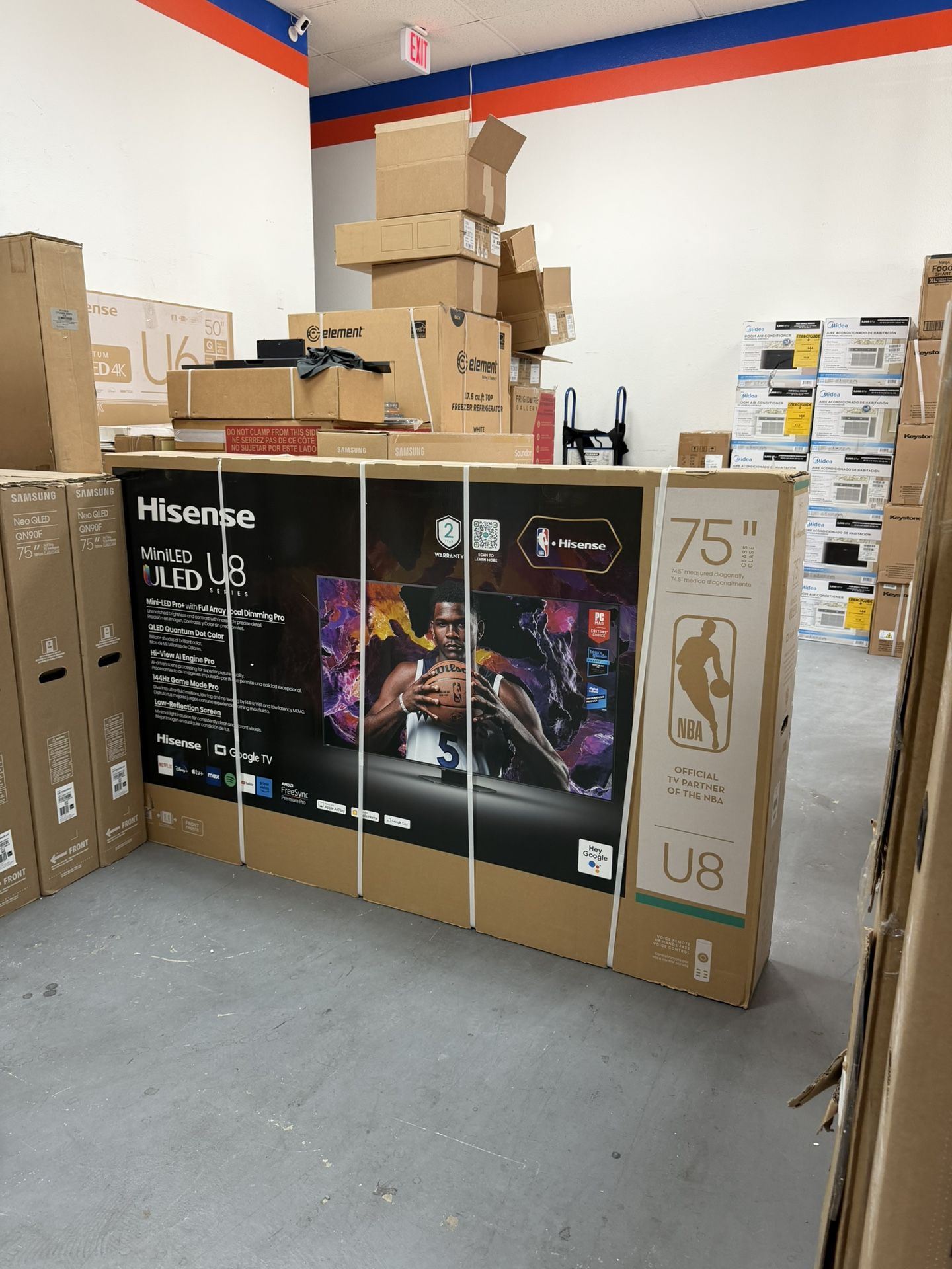 Hisense 75” Inch ULED Mini LED U8N 4K Smart TV