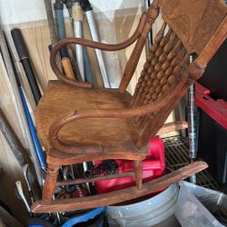 Antique Kids Rocking Chair 