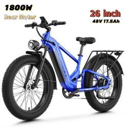 Aipas M2 pro 1800W 26" Fat Tire eBike 48V 17.5Ah All Terrain Mountain Bike 36MPH
