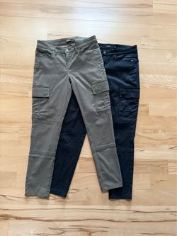prana cargo stretch pants cargo green & black size 2 each $1515
