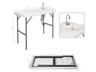 Table With Sink. Cleaning Table