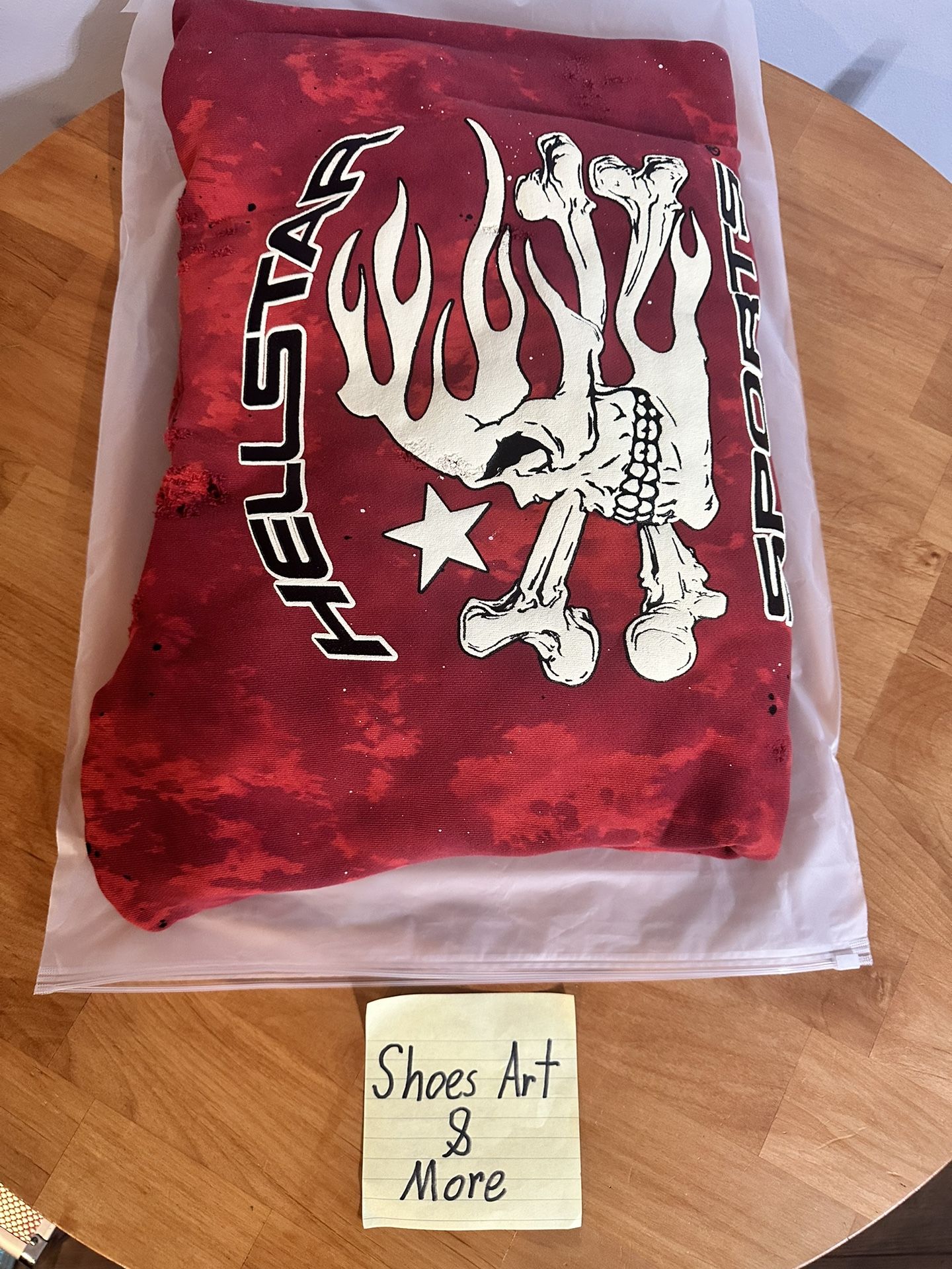 HELLSTAR Sports Red Tye Dye Hoodie “Size XL” Brand New