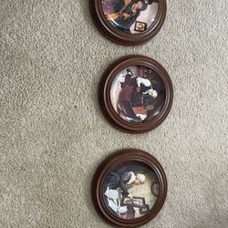 Decorative Norman Rockwell Plates 