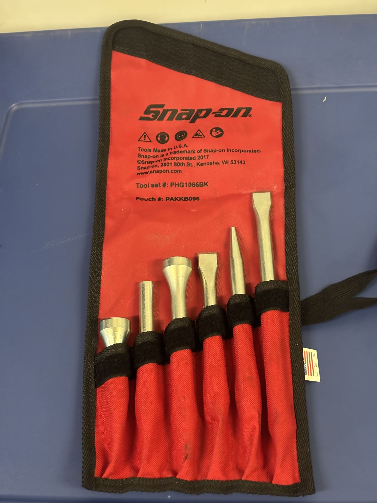 Snap-on Tools 6 pc Air Hammer Bit Set