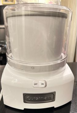 Cuisinart Ice Cream Maker, 1.5 Quart Double Insulated, Sorbet and Frozen Yogurt Maker White