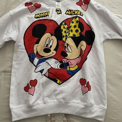 minnie and mickey mouse sweatshirt 