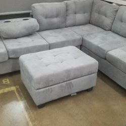 ♨️SECTIONAL WITH OTTOMAN BRAND NEW TAX FREE 