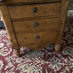 Solid Wood Dresser/ Side Couch Table 