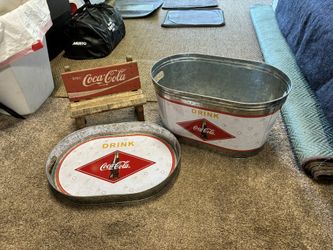 Coca Cola Ice Bucket & Serving Tray