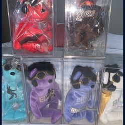 Elvis Beanie TY Babies Six Items With Boxes