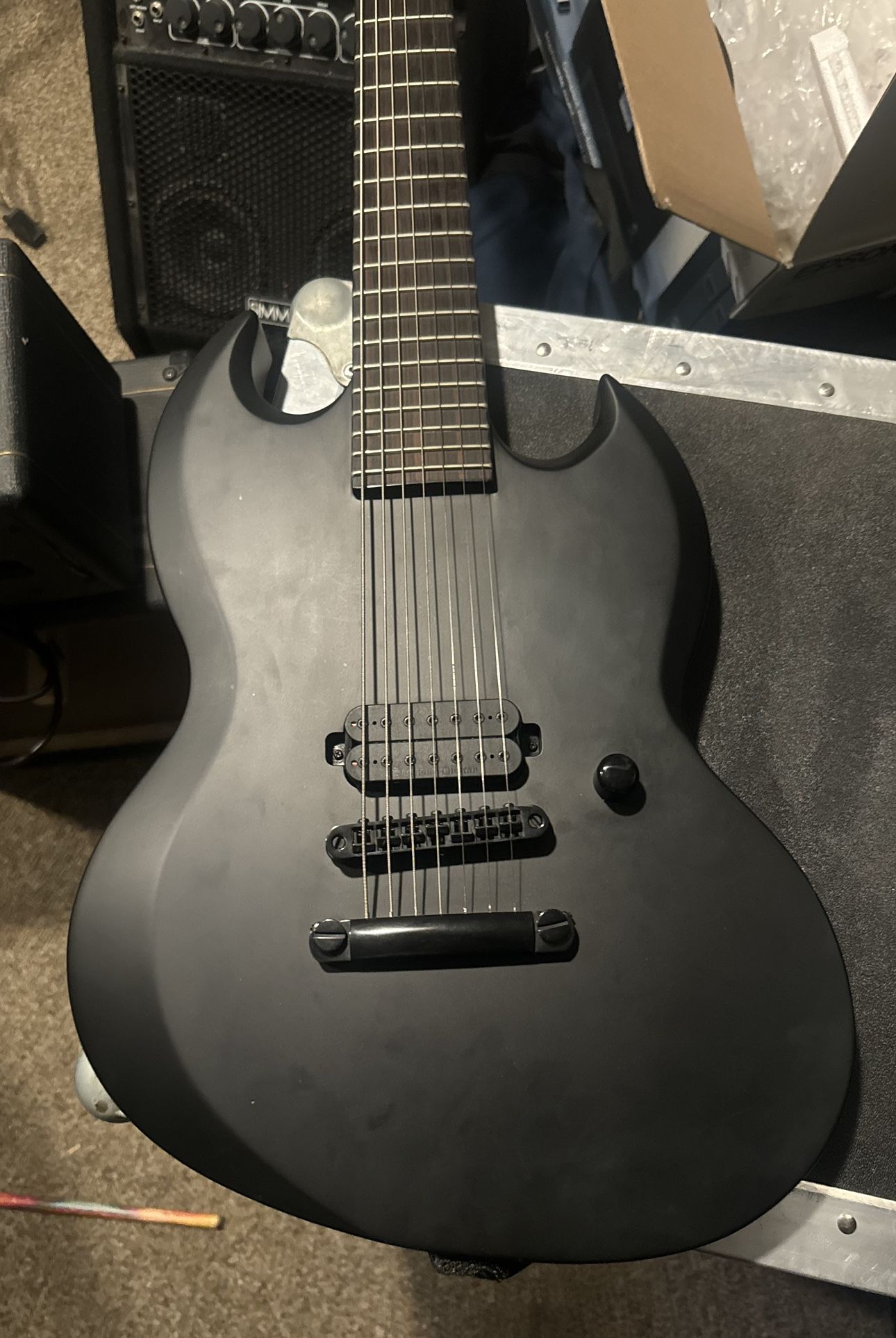LTD Black Metal Viper 7 Electric Guitar