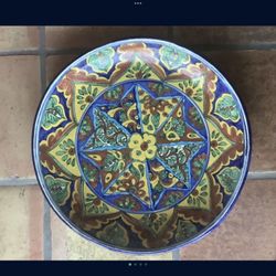 Talavera  Dish Bowl Platter  Garden
