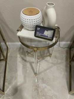 Glam Gold And Gadd Entry And Side Table.