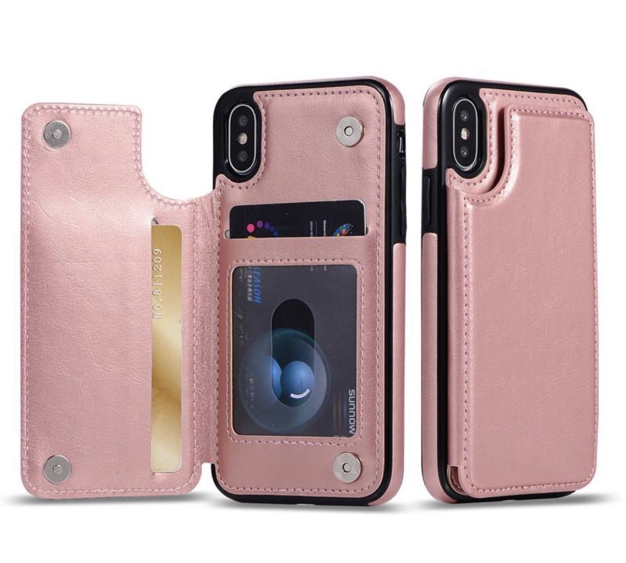 Leather wallet Case For IPhone X, XS, XR