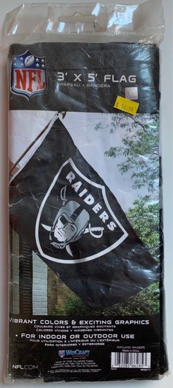 RAIDERS FLAG 3’x5’ NEW