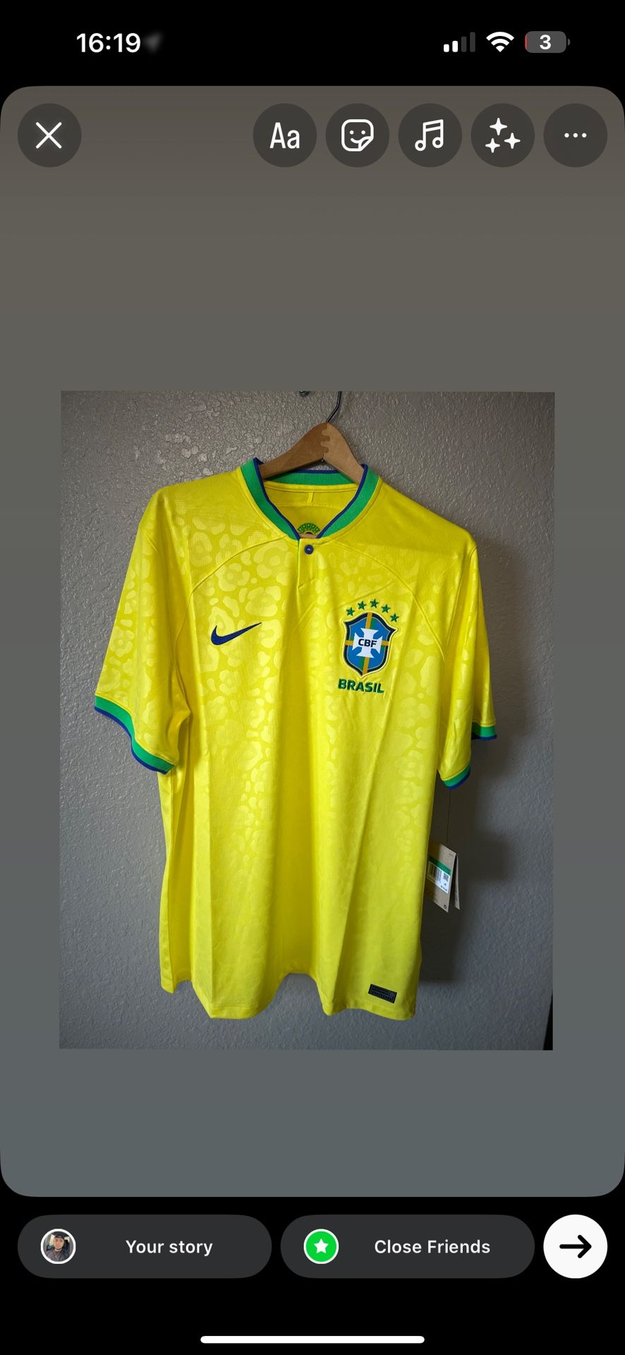 Brazil 2022/23 Stadium Home Soccer Jersey Authentic