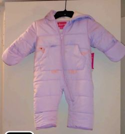 12 months purple snowsuit