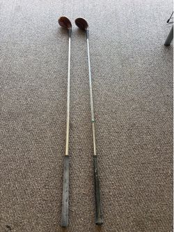 Vintage First Flight 1-Wood Driver & Personal Model Custom Made 3-Wood Pair – Steel Shaft RH