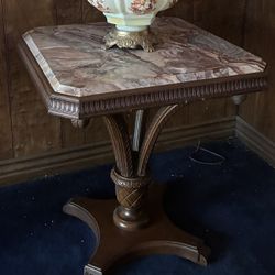 2 Vintage Marble topped side table