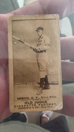 C. Frank Genins Goodwin & Company Old Judge Cigarette Factory, New York. Rare card collectables vintage