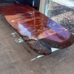  wooden coffee table with resin top