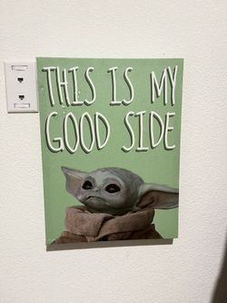Grogu, the child, baby yoda painting $5