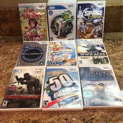 Wii Games 9 Games In All