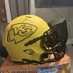Trent Mcduffie Signed Chiefs Rave FS Replica Helmet