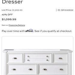 Drawer dresser white