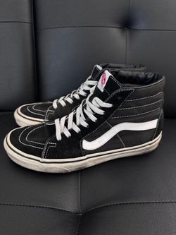 Vans Sk8-Hi Black & White High Top Shoes Men’s Size 8