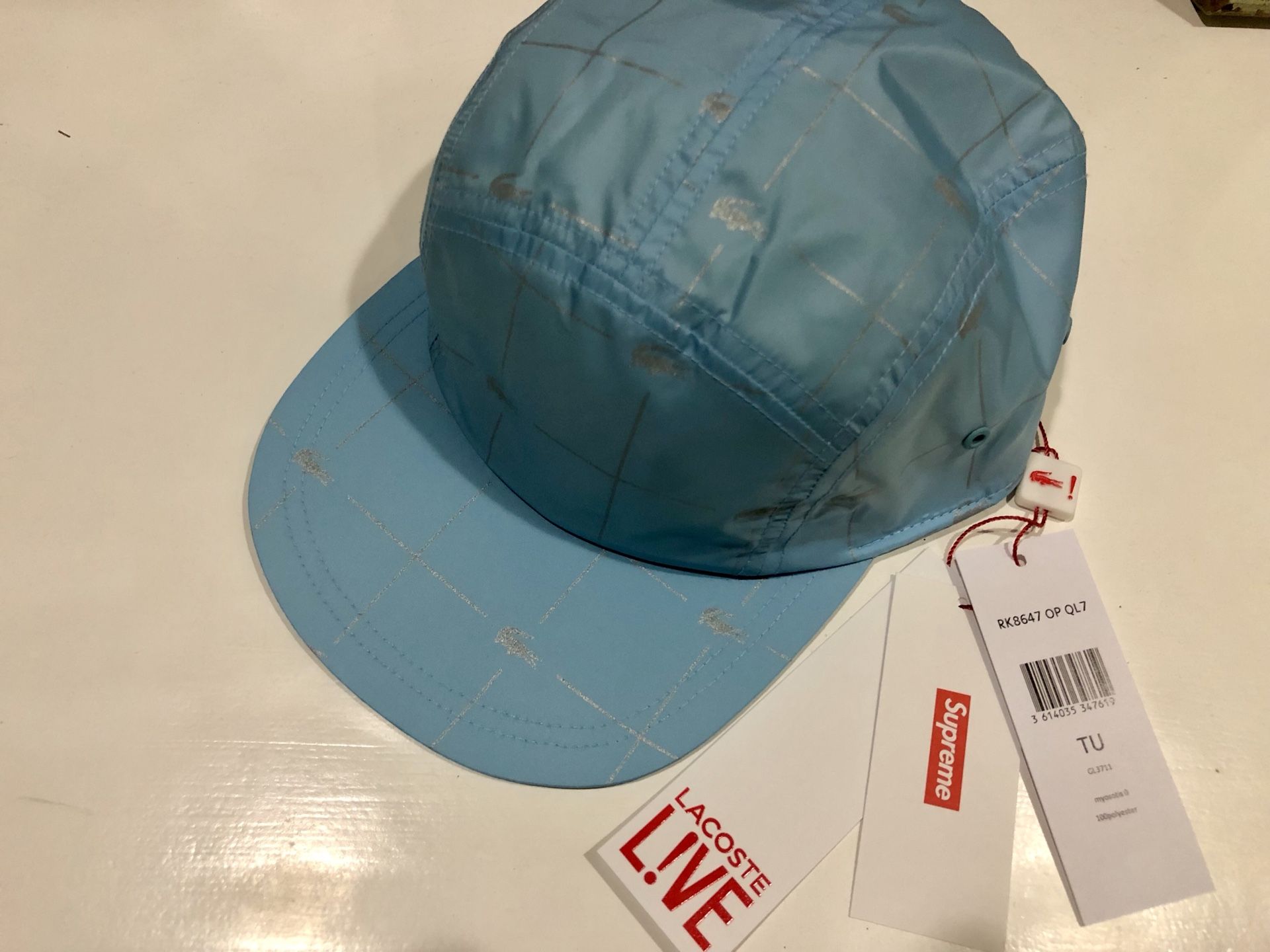 Louis Vuitton x Supreme - LV Monogram Camo Box Logo Camp Cap Hat – eluXive