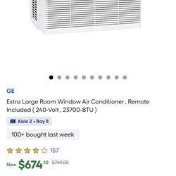 GE Extra Large Room Window Air conditioner With Remote 