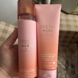 Bath & Body Works Fresh Musk Set 